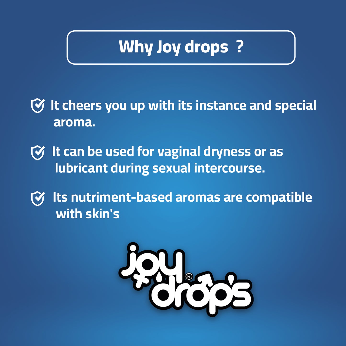 JoyDrops Lubricant Gel (100 ml)